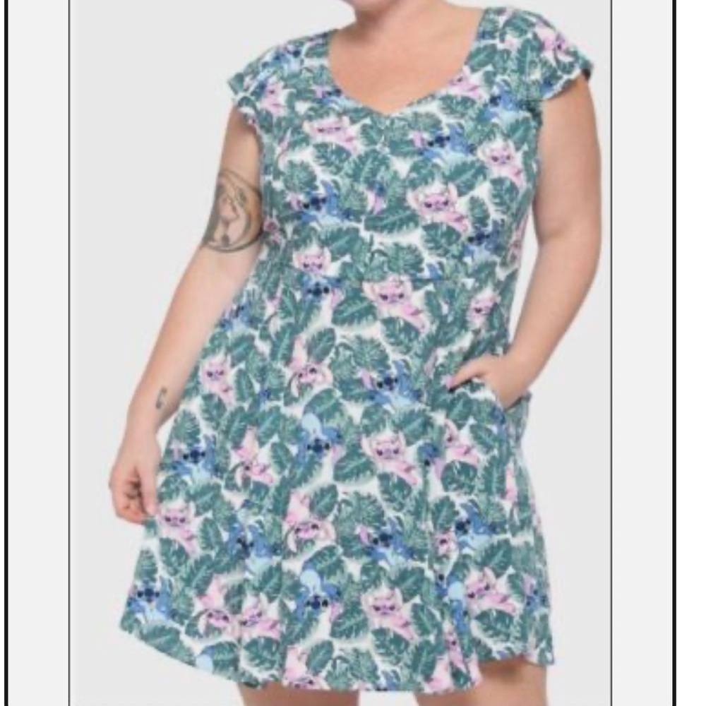Lilo & Stitch Flutter Sleeve Dress